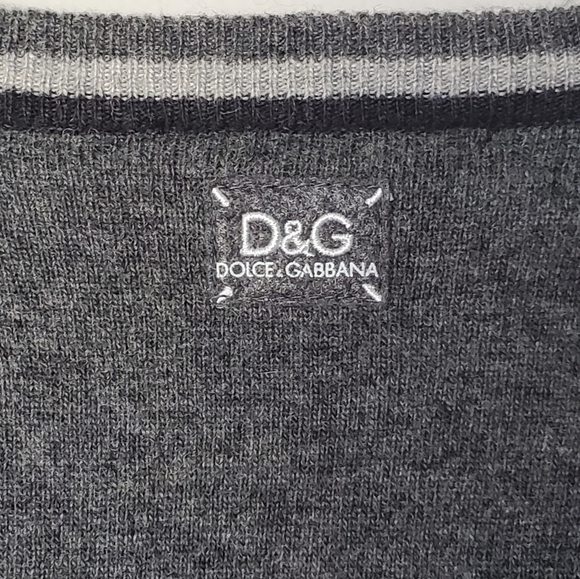 Dolce & Gabbana D&G Wool Cashmere Pull-Over Sweater - Picture 3 of 12